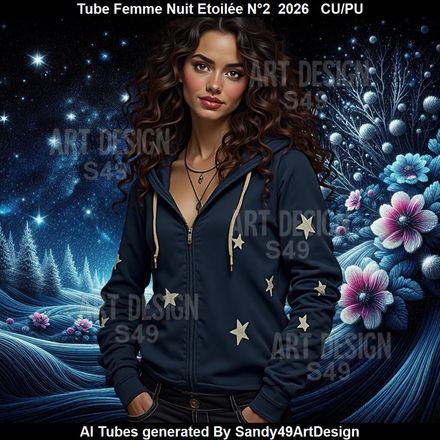 Tube Femme Nuit Etoilée N°2  2026