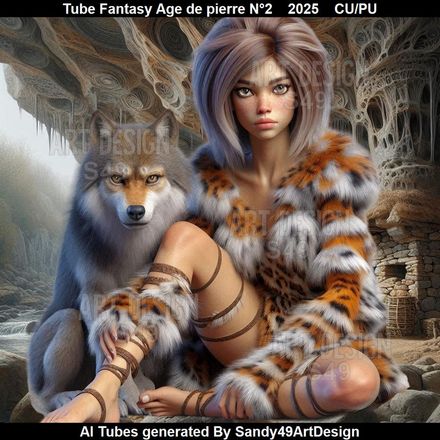 Tube Femme Fantasy Age de pierre N°2