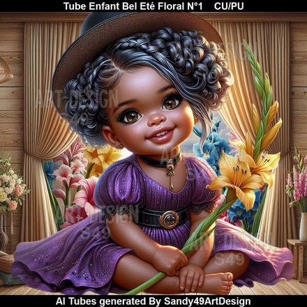 Tube Enfant Bel Eté Floral N°1