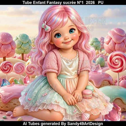 Tube Enfant Fantasy sucrée N°1  2026