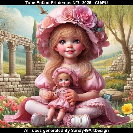 Tube Enfant Printemps N°7  2026