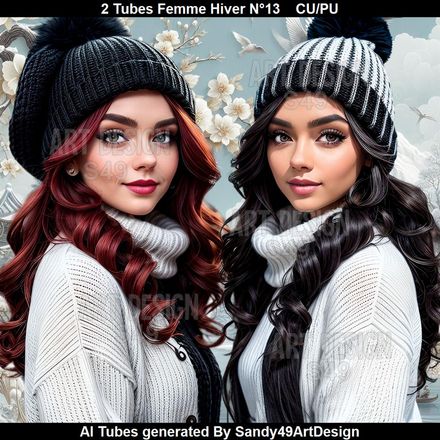 2 Tubes Femme Hiver N°13