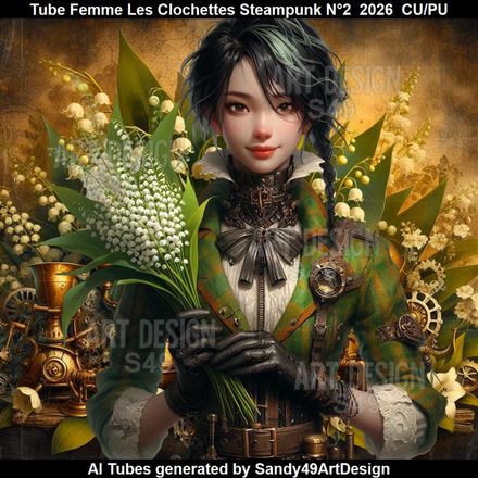 Tube Femme Les Clochettes Steampunk N°2  2026