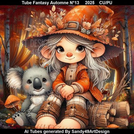 Tube Fantasy Automne N°13    2025