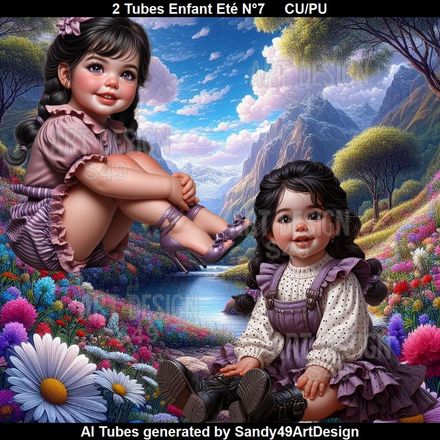 2 Tubes Enfant Eté N°7