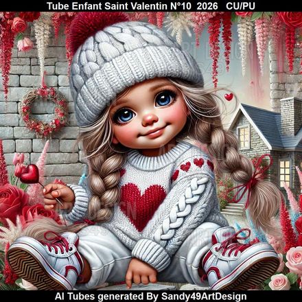 Tube Enfant Saint Valentin N°10  2026