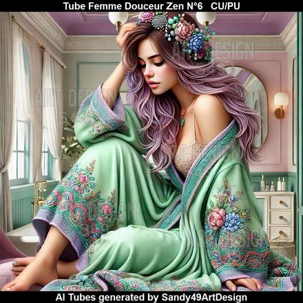 Tube Femme Douceur Zen N°6