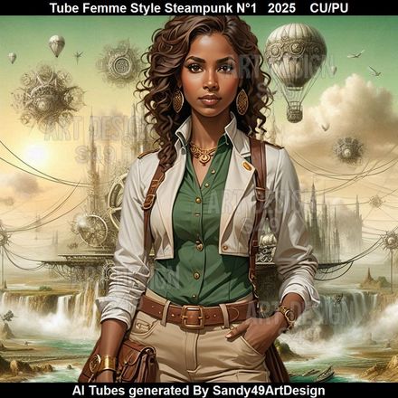 Tube Femme Style Steampunk N°1   2025