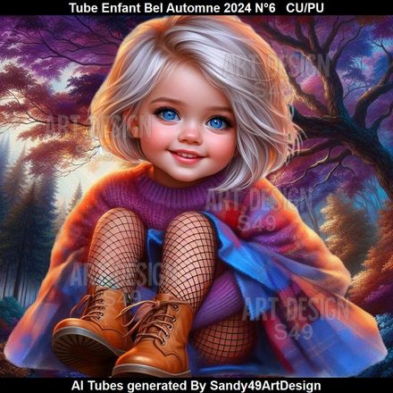 Tube Enfant Bel Automne 2024 N°6