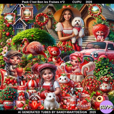 Pack C&#x27;est bon les fraises N°2