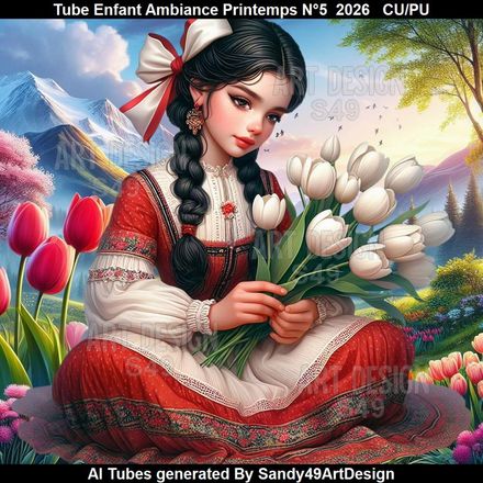 Tube Enfant Ambiance Printemps N°5  2026