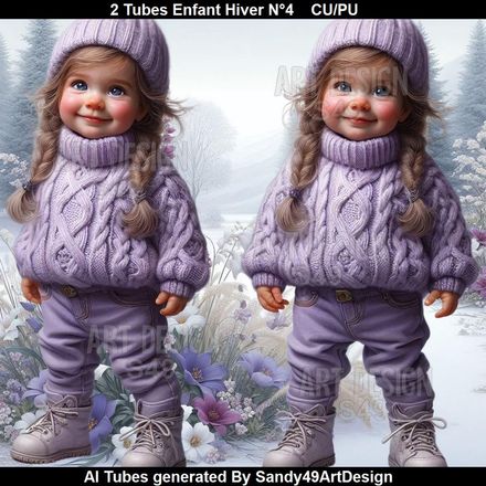 2 Tubes Enfant Hiver N°4
