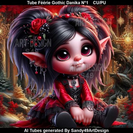 Tube Féérie Gothic Danika N°1   2025
