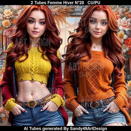 2 Tubes Femme Hiver N°20
