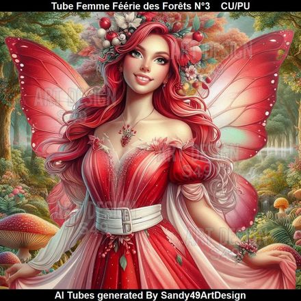 Tube Femme Féérie des Forêts N°3