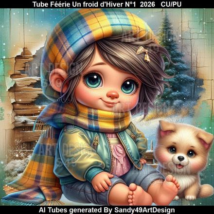 Tube Féérie Un Froid d'Hiver N°1  2026