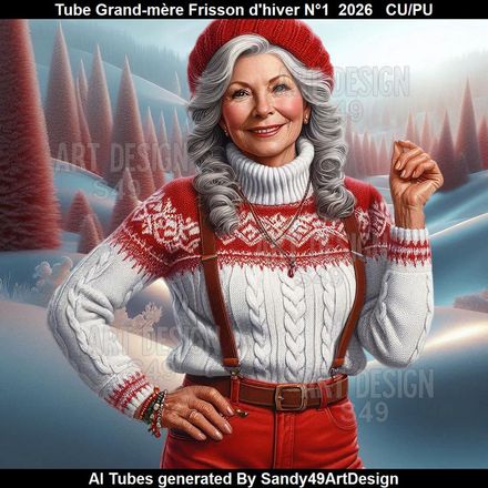 Tube Grand-mère Frisson d'Hiver N°1  2026