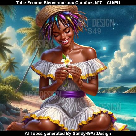 Tube Femme Bienvenue aux Caraïbes N°7