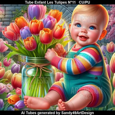 Tube Enfant Les Tulipes N°11