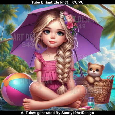 Tube Enfant Eté N°53