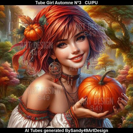Tube Girl Automne N°3