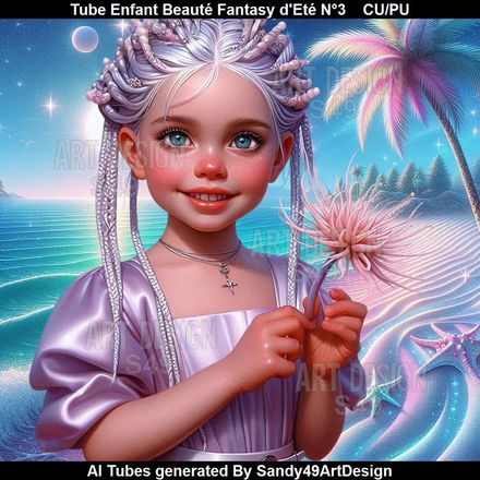 Tube Enfant Beauté Fantasy d&#x27;Eté N°3