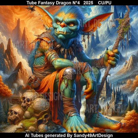 Tube Fantasy Dragon N°4    2025