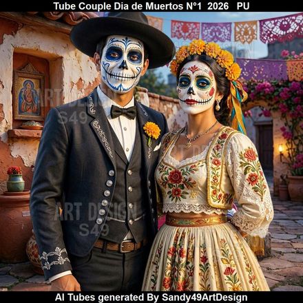 Tube Couple Dia de Muertos N°1  2026