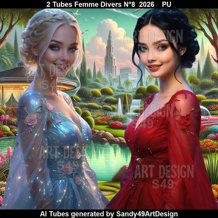 2 Tubes Femme Divers N°8  2026