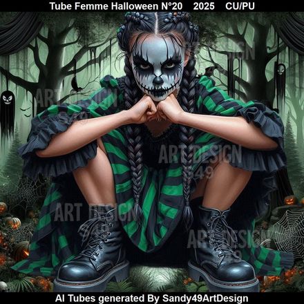 Tube Femme Halloween N°20    2025