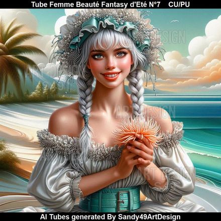 Tube Femme Beauté Fantasy d&#x27;Eté N°7