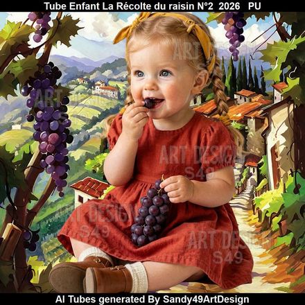 Tube Enfant La Récolte du raisin N°2  2026