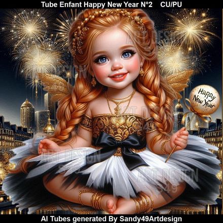 Tube Enfant Happy New Year N°2