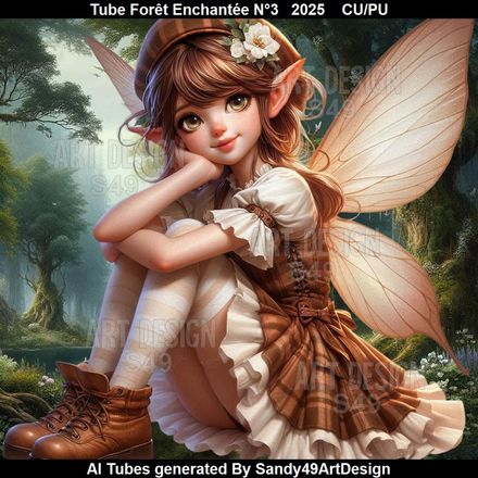 Tube Forêt Enchantée N°3   2025