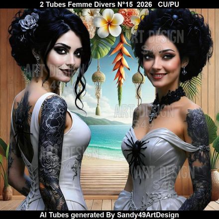 2 Tubes Femme Divers N°15  2026