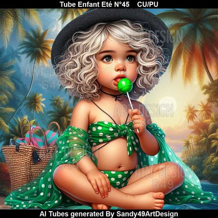 Tube Enfant Eté N°45