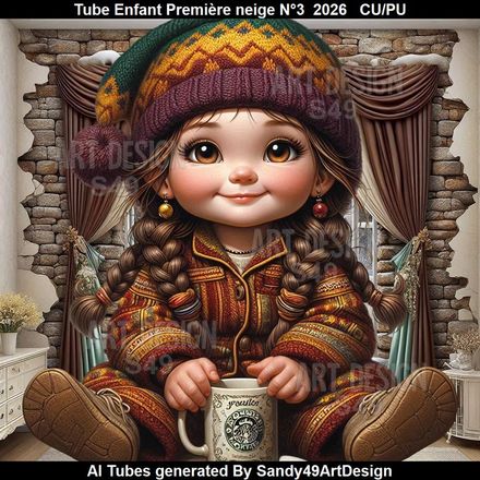 Tube Enfant Première neige N°3  2026