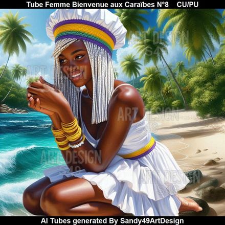 Tube Femme Bienvenue aux Caraïbes N°8