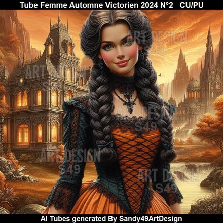 Tube Femme Automne Victorien 2024 N°1