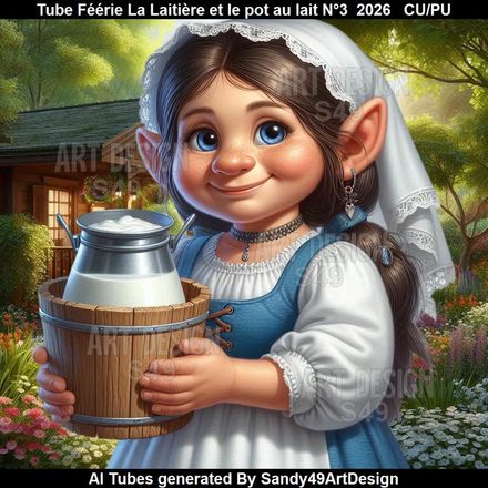 Tube Féérie La Laitière et le pot au lait N°3  2026