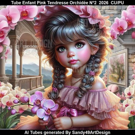 Tube Enfant Pink Tendresse Orchidée N°2  2026