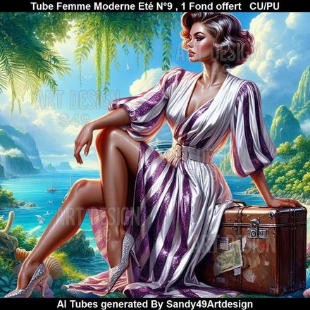 Tube Femme Moderne Eté N°9