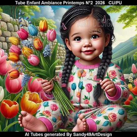 Tube Enfant Ambiance Printemps N°2  2026