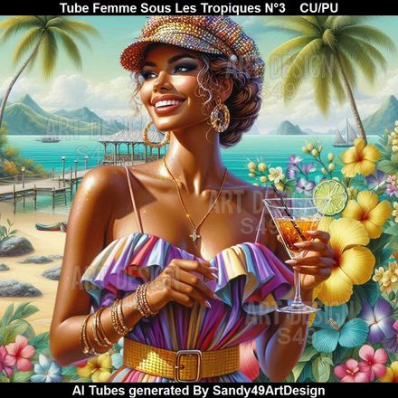 Tube Femme Sous les Tropiques N°3