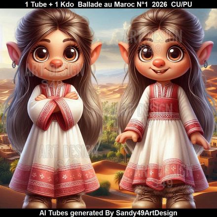 1 Tube + 1 Kdo Féérie Ballade au Maroc N°1  2026