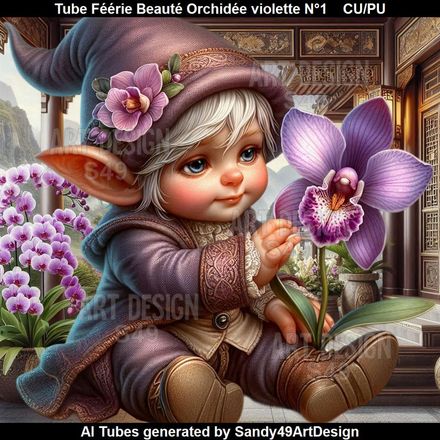 Tube Féérie Beauté Orchidée violette N°1