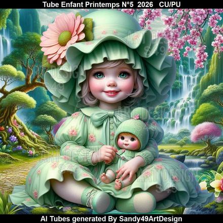 Tube Enfant Printemps N°5  2026