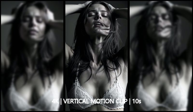 Ivette – Black &amp; White Cinematic Portrait (10s, 4K Vertical, 60fps)