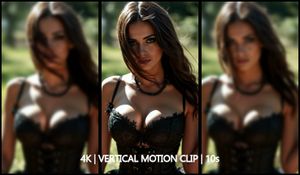 Rachel in the Wind – Close-Up Cinematic Portrait (10s, 4K Vertical, 60fps)