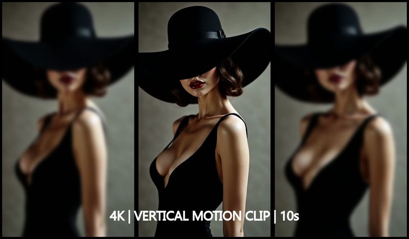 The Unknown Lady – Modern Art Motion Portrait (10s, 4K Vertical, 60fps)
